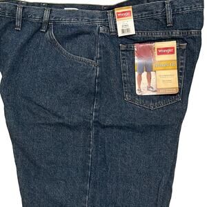 Wrangler Denim Shorts Relaxed Fit Blue Stonewash 10” Inseam Mens 48